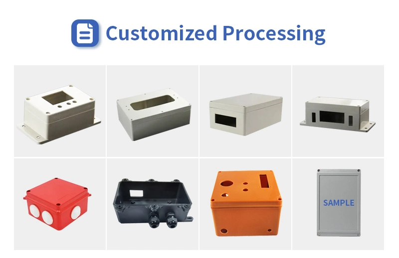 Hot Selling Hinged Plastic Enclosure IP67 Waterproof Junction Box with Board for Electronic Equipment