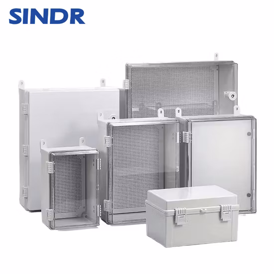 Scatola di giunzione in plastica impermeabile con scatola di controllo IP65 con custodia in ABS montata a parete